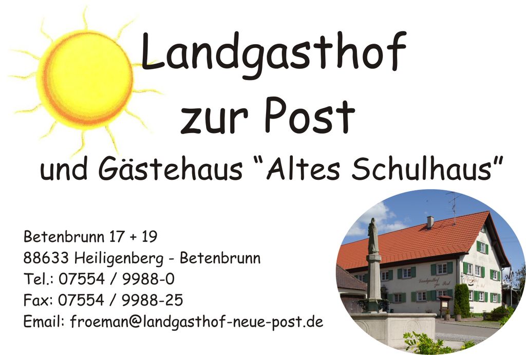 Nutzerfoto 2 Landgasthof Zur Post