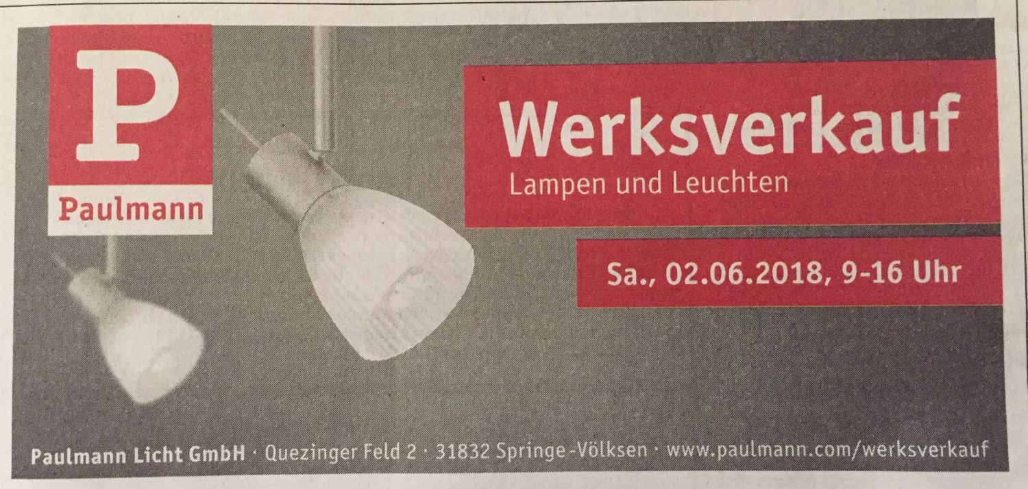 Paulmann Licht GmbH - 13 Bewertungen - Springe Völksen - Quezinger Feld |  golocal