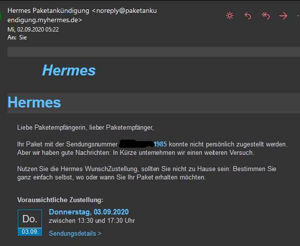 Hermes Logistik GmbH & Co. KG in Hamburg | 0405375...