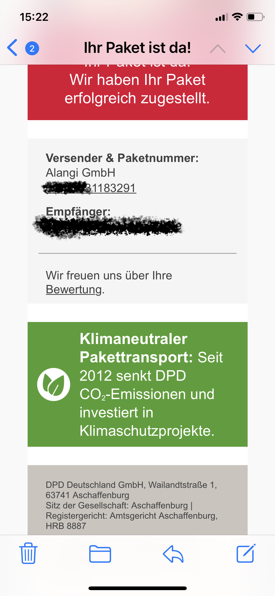 DELICom DPD Deutscher Paket Dienst GmbH & Co. KG in 63741  Aschaffenburg-Nilkheim