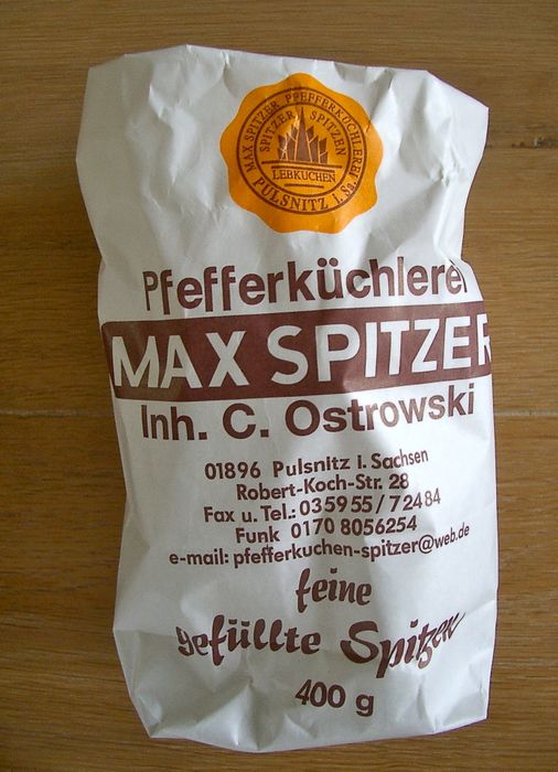 Spitzer Max Pfefferküchlerei in Pulsnitz | 0359557...