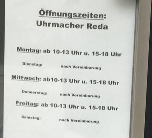 Uhrmacher Reda - 2 Bewertungen - München Maxvorstadt - Schleißheimer Str. |  golocal