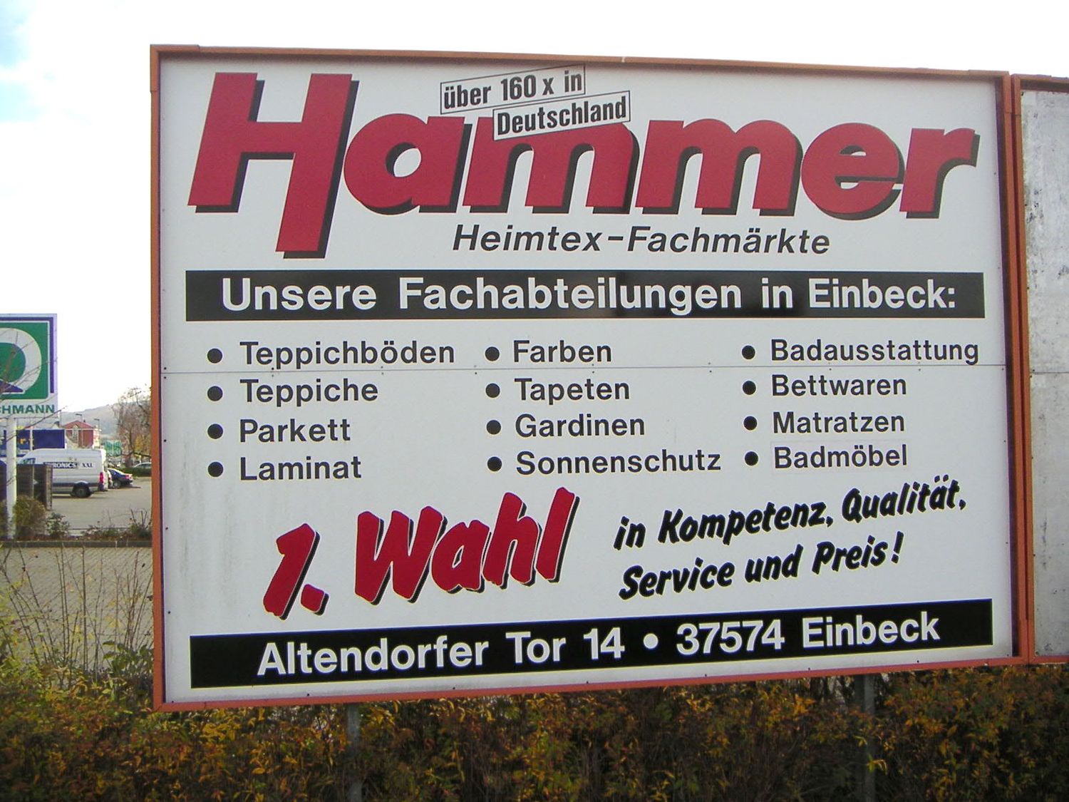 Hammer - Fachmarkt für Heim-Ausstattung - 1 Bewertung - Einbeck -  Altendorfer Tor | golocal