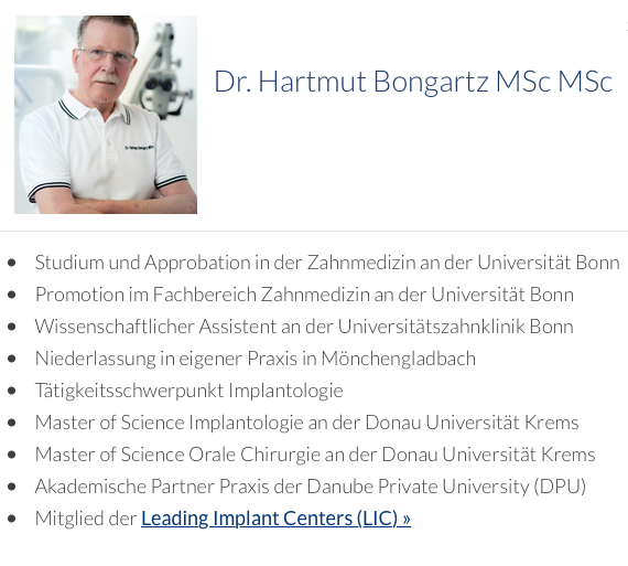 Dr. Hartmut Bongartz MSc MSc & Kollegen