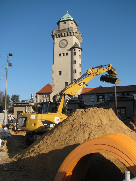 Baustelle dort im November 2018 am Ludolfingerplatz.