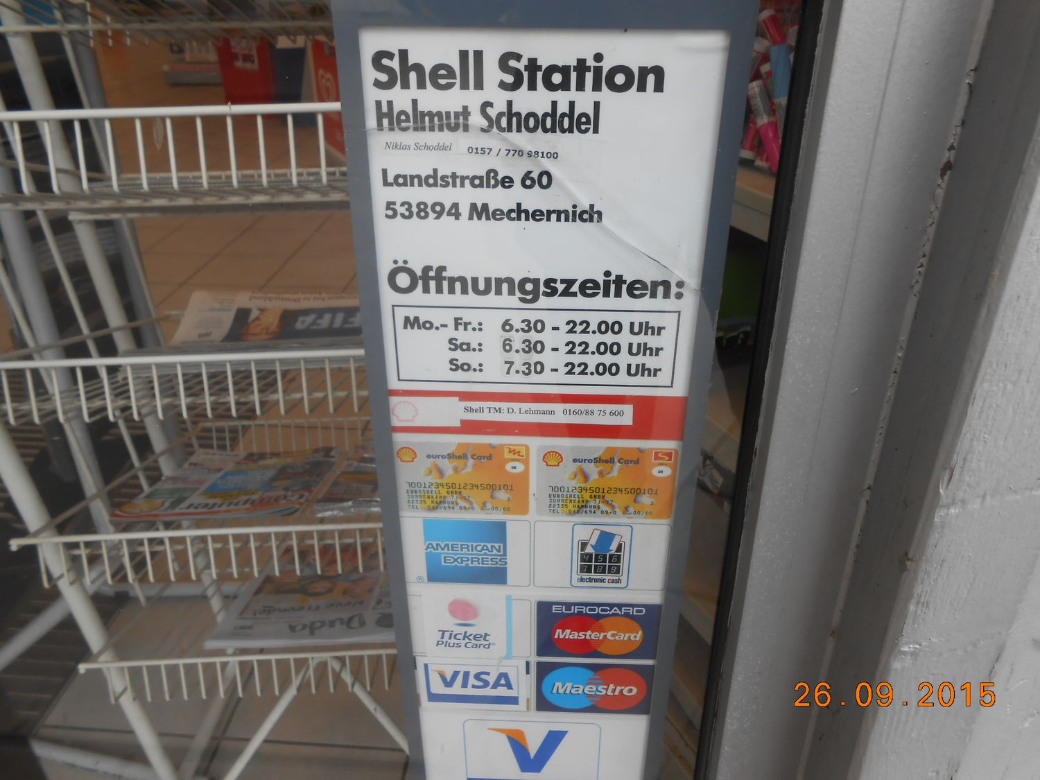 Shell Station Helmut Schoddel - 1 Bewertung - Mechernich Roggendorf -  Landstrasse | golocal