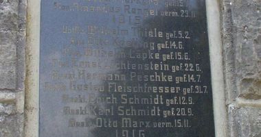 Deutsches Kriegerdenkmal Neu Zittau in Neu Zittau Gemeinde Gosen Neu Zittau