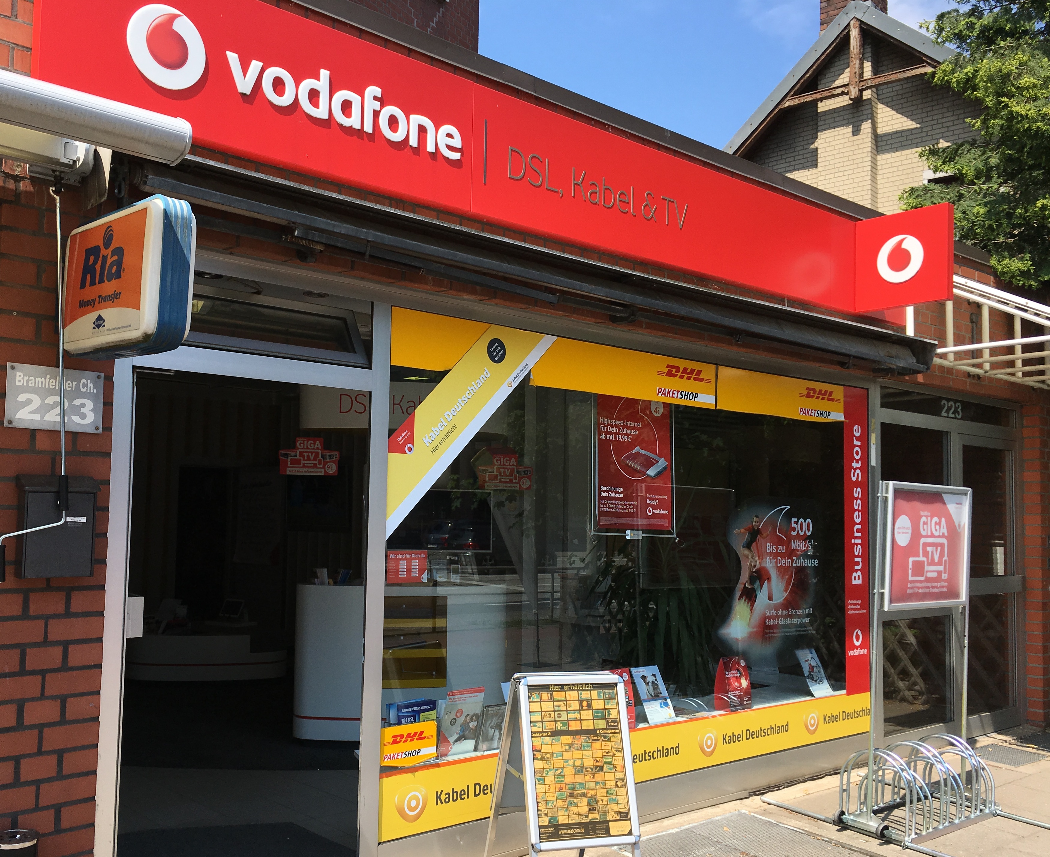 Vodafone Kabel Partnershop 22177 Hamburg-Bramfeld Öffnungszeiten | Adresse  | Telefon