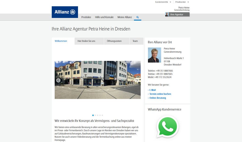 Allianz-Agentur Petra Heine - 5 Fotos - Dresden Weixdorf - Hohenbusch-Markt  | golocal