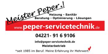 Logo von Peper-Servicetechnik Heizung Sanitär Solar Lüftung in Delmenhorst