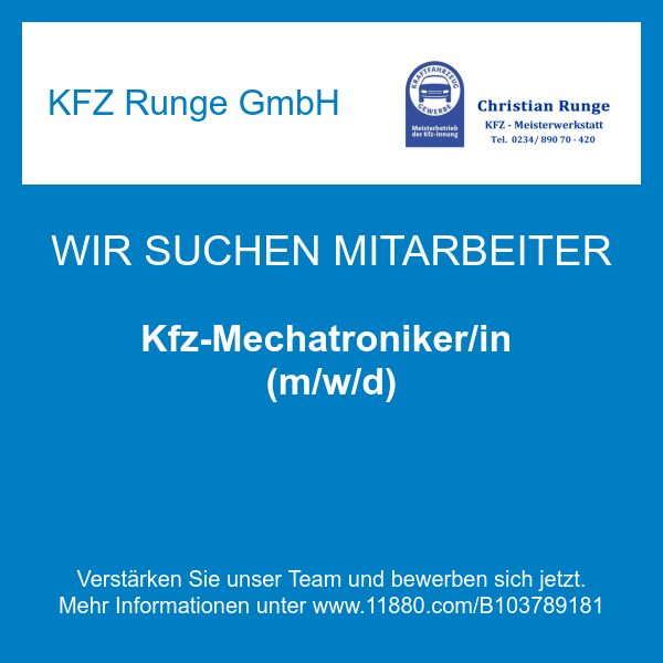 KFZ Runge GmbH - 7 Bewertungen - Bochum Gerthe - Josef-Baumann-Str. |  golocal