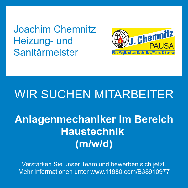 Joachim Chemnitz Heizung- und Sanitärmeister - 1 Bewertung - Pausa -  Braugasse | golocal