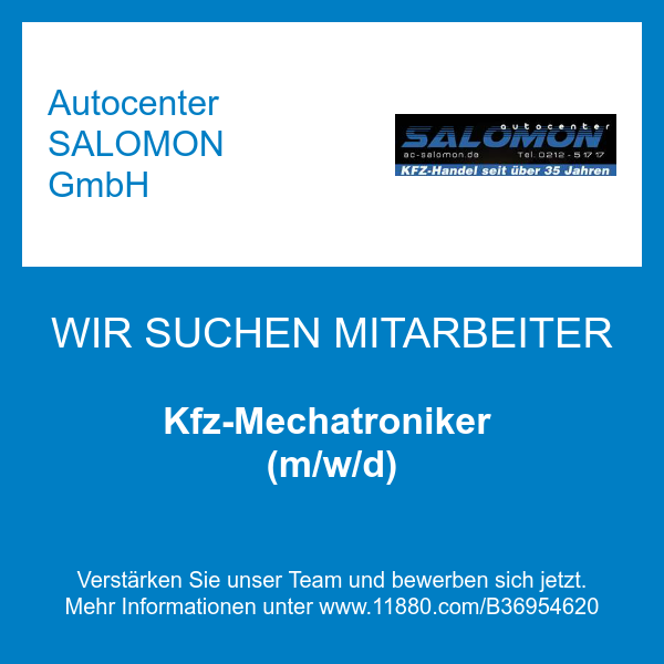 Autocenter SALOMON GmbH - 19 Bewertungen - Solingen Mitte - Kuller Str. |  golocal