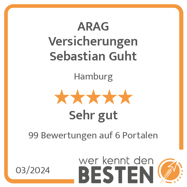 ARAG Versicherungen Sebastian Guht - 99 Bewertungen - Hamburg Hammerbrook -  Gotenstr. | golocal